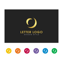 o modern letter logo