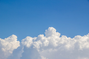 blue sky and white cloud