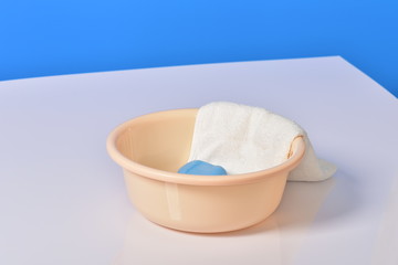 石鹸とタオルと桶