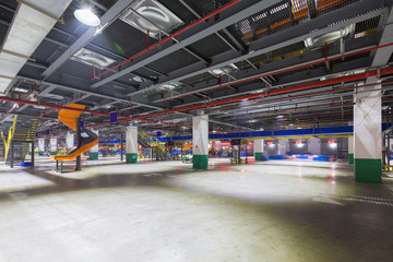 Large factory interior space