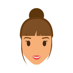 cartoon woman icon