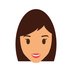 cartoon woman icon