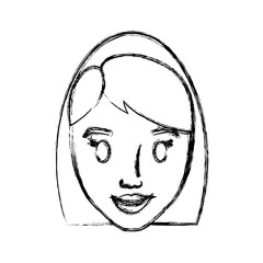 cartoon woman icon