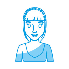cartoon woman icon