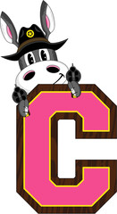 C is for Cowboy - Donkey