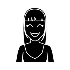 cartoon woman icon