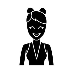 cartoon woman icon