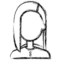 beautiful and young woman character vector illustration design