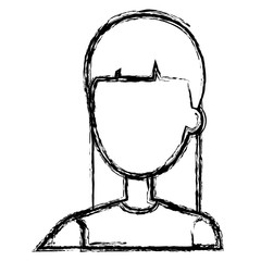 beautiful and young woman character vector illustration design