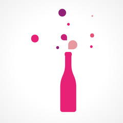 illustration bouteille vin