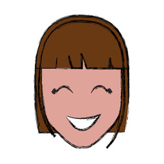 cartoon woman icon