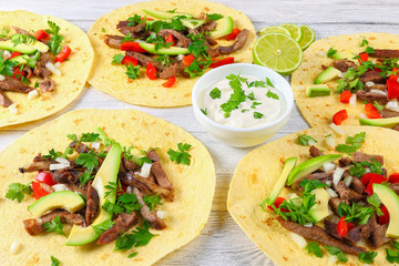 grilled Beef Tongue served in tacos