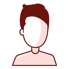 young man model avatar character vector illustration design