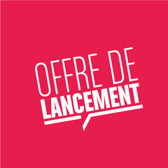 offre de lancement