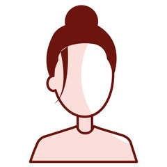 Obraz premium beautiful and young woman character vector illustration design