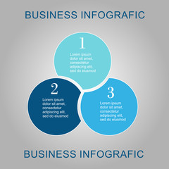 Business Diagram circle 2 3 4 5 6