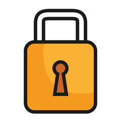 safe secure padlock icon vector illustration design