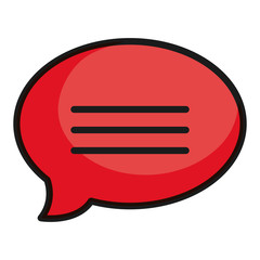 speech bubble message icon vector illustration design