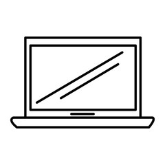 computer laptop isolated icon vector illustration design