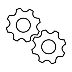 gears machinery isolated icon vector illustration design