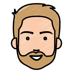 young man model avatar character vector illustration design