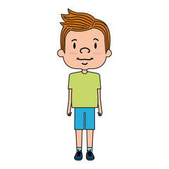 cute boy avatar character vector illustration design
