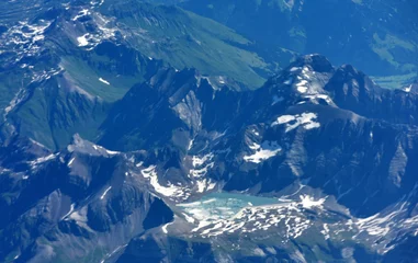 Fotobehang vue aérienne...alpes suisses © rachid amrous