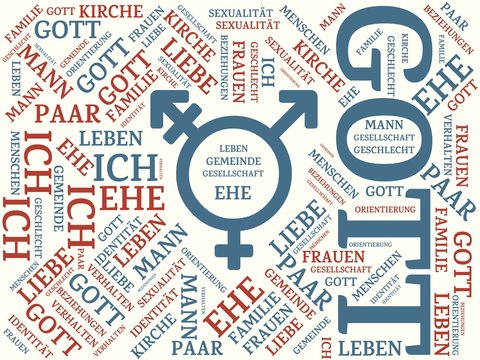 HOMOSEXUALITÄT - Bilder mit Wörtern aus dem Bereich Homosexualität, Wort, Bild, Illustration
