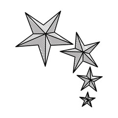 stars icon over white background vector illustration