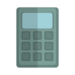 calculator icon over white background colorful design vector illustration