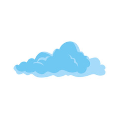 cloud icon over white background colorful design vector illustration