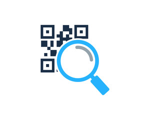 Find Barcode Icon Logo Design Element