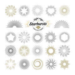 Rays and starburst design elements