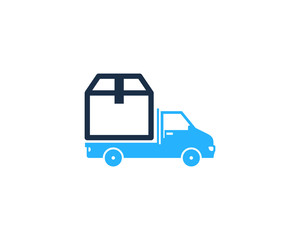 Delivery Box Icon Logo Design Element