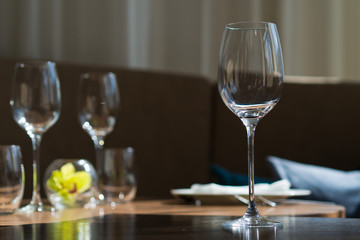 dish spoon fork on table at restaurant