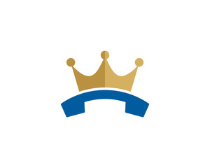 King Call Icon Logo Design Element
