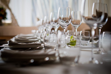 dish spoon fork on table at restaurant
