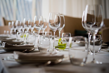 dish spoon fork on table at restaurant