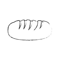 bread icon over white background vector illustration