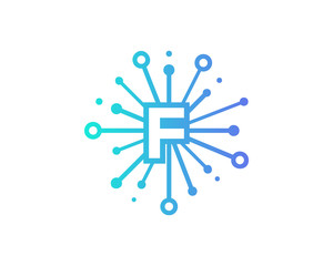 Share Letter F Icon Logo Design Element