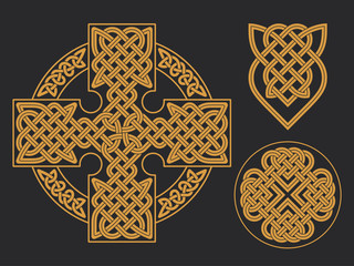 Vector celtic cross. Ethnic ornament Geometric design T-shirt pr
