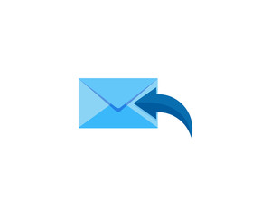 Inbox Mail Icon Logo Design Element