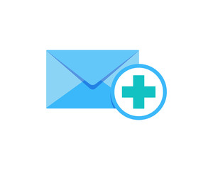 Medical Mail Icon Logo Design Element