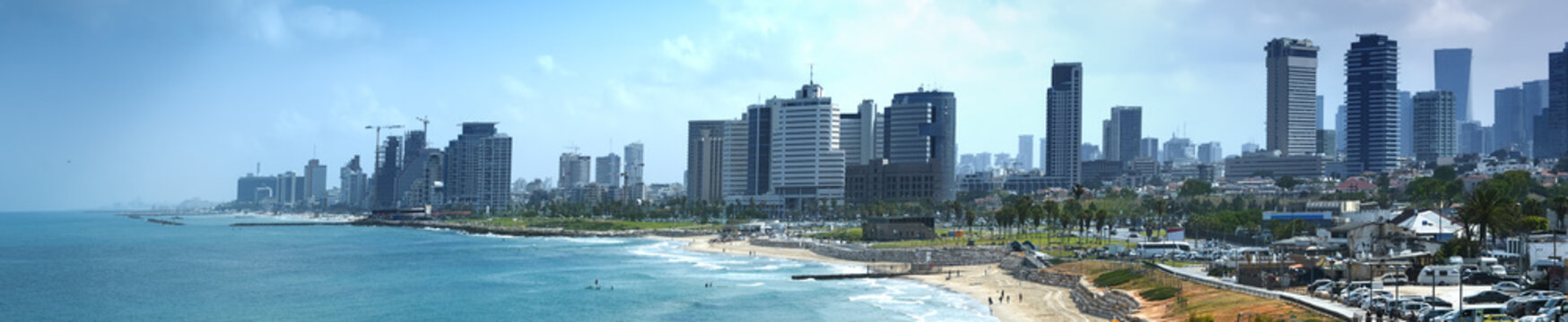 Waterfront views of Tel Aviv