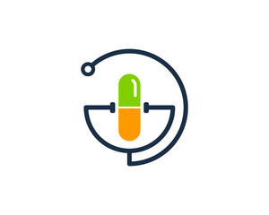 Doctor Medicine Icon Logo Design Element