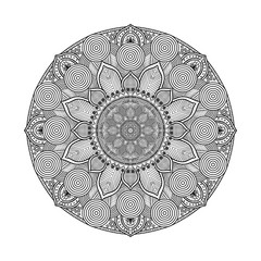 Beautiful mandala desing flower design indian vector icon