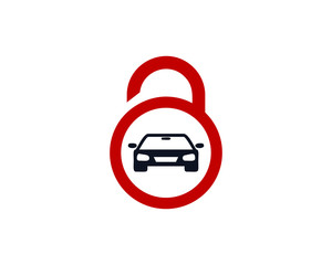Car Lock Icon Logo Design Element