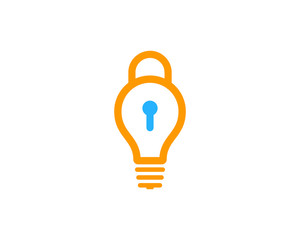Creative Lock Icon Logo Design Element