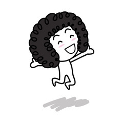 Cartoon Character feeling endeavor