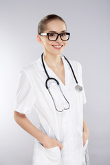 Fototapeta premium Medicine concept with female doctor